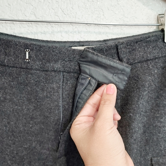 Gray Wool Skirt Mini Skirt Size 4 - Picture 4 of 8